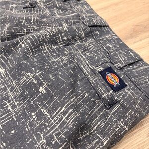 Dickies Gray Short with White Distressed Print